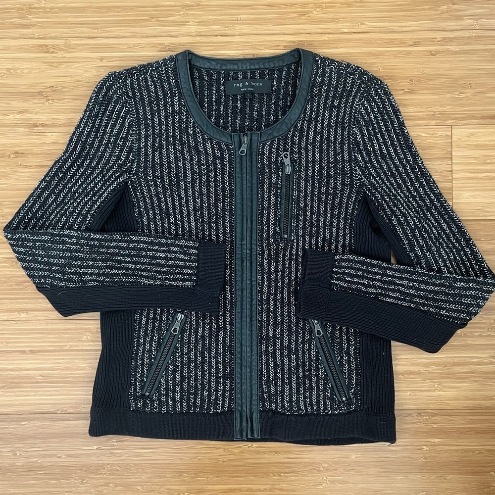 Rag & Bone sweater jacket zip up